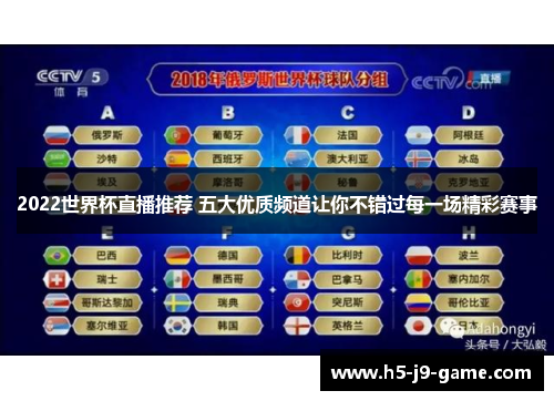 2022世界杯直播推荐 五大优质频道让你不错过每一场精彩赛事